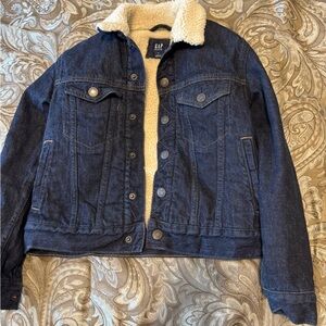 GAP Denim Jacket with Sherpa Lining